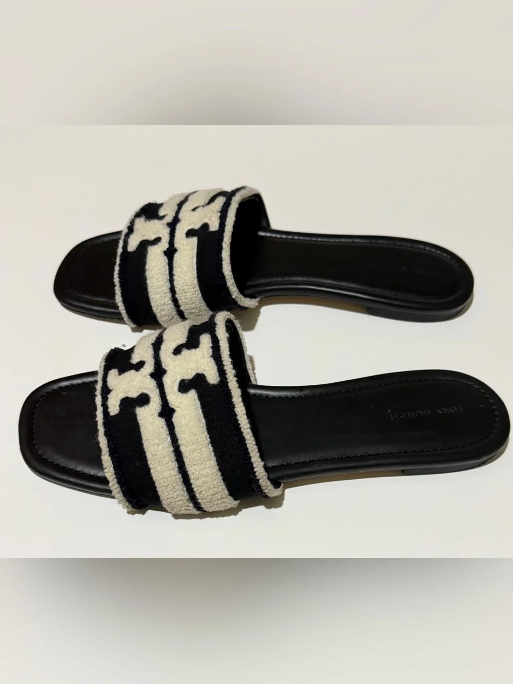 Tory Burch Striped Slides Women's Size 9.5
